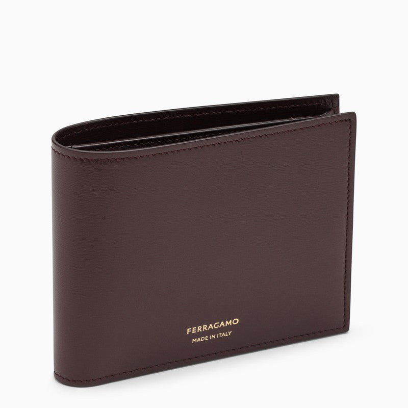 FERRAGAMO Dark Barolo billfold wallet with coin purse 0771961LEO_FERRA-DB