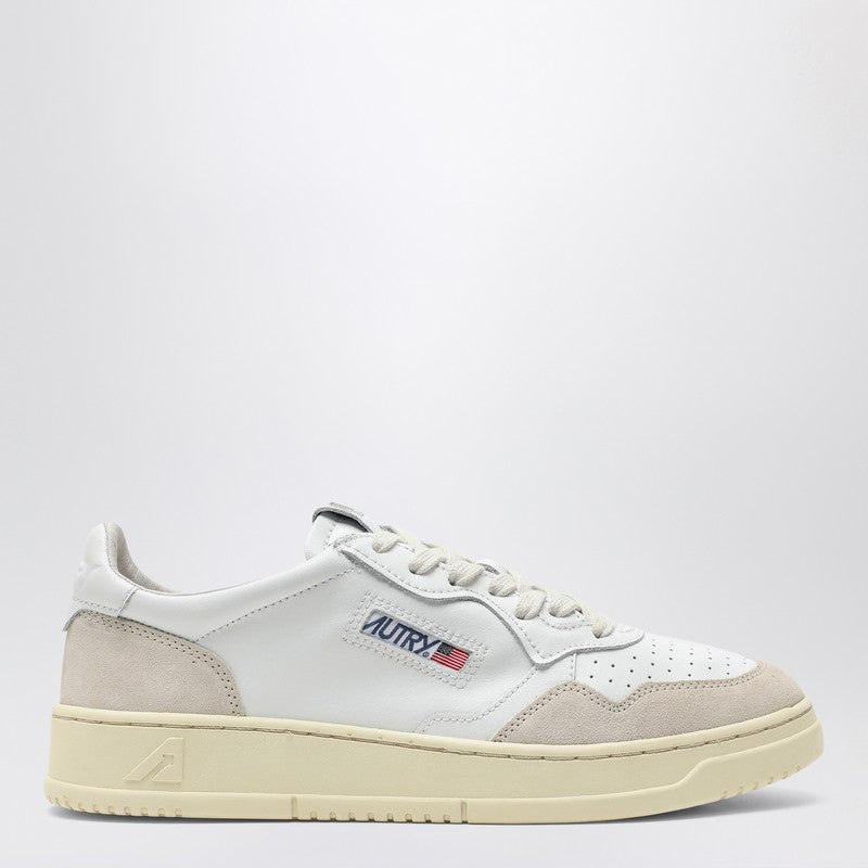 AUTRY White leather low-top sneakers AULMLS33P_AUTRY-LS33