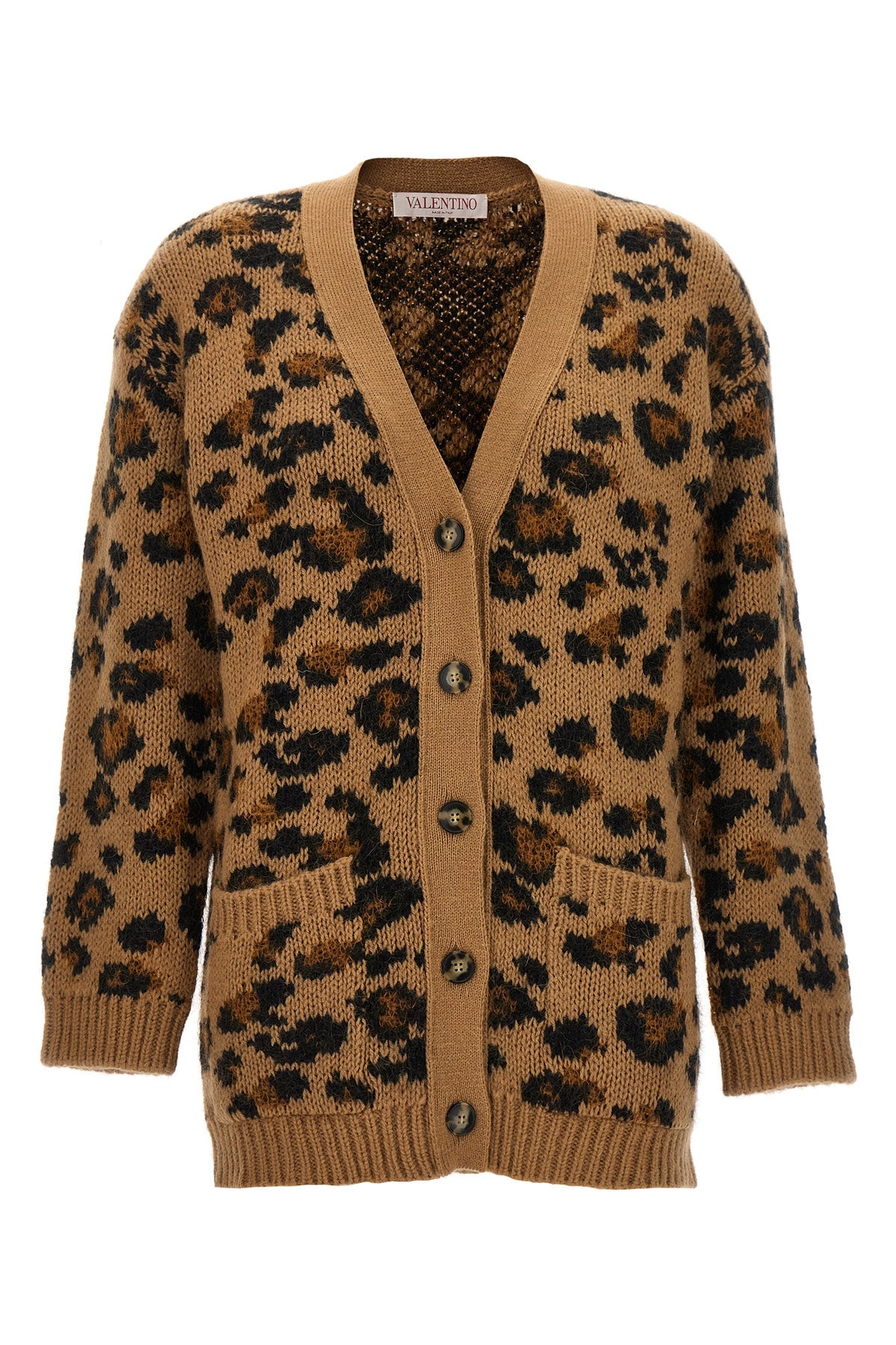 Valentino Garavani VALENTINO ANIMALIER CARDIGAN 3B3KA05T84JAN2