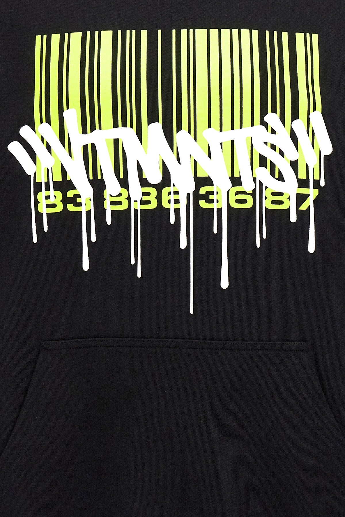 VTMNTS 'GRAFFITI BIG BARCODE' HOODIE VL18HD300BBLACK