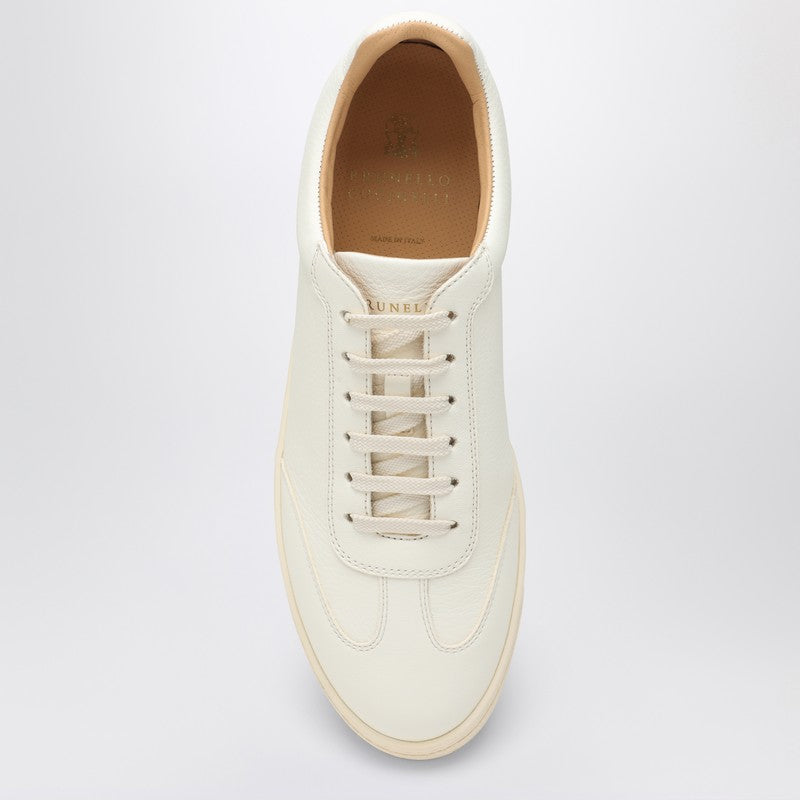 Brunello Cucinelli Ivory leather sneaker MZUOLYN309LEP_CUCIN-C6293