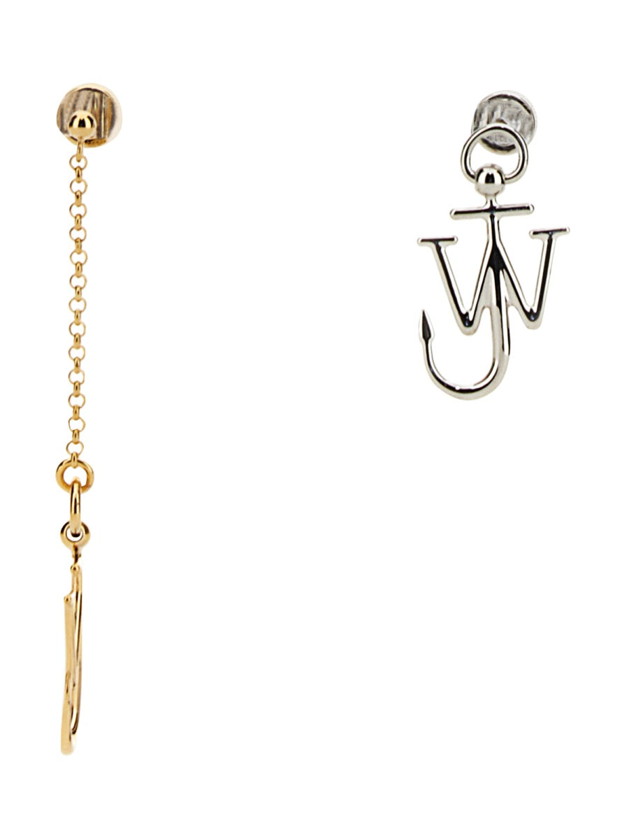 JW Anderson ASYMMETRIC ANCHOR EARRINGS JY0067OT0029942