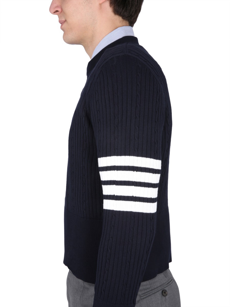 Thom Browne 4BAR STRIPE JERSEY MKA460AY3014415