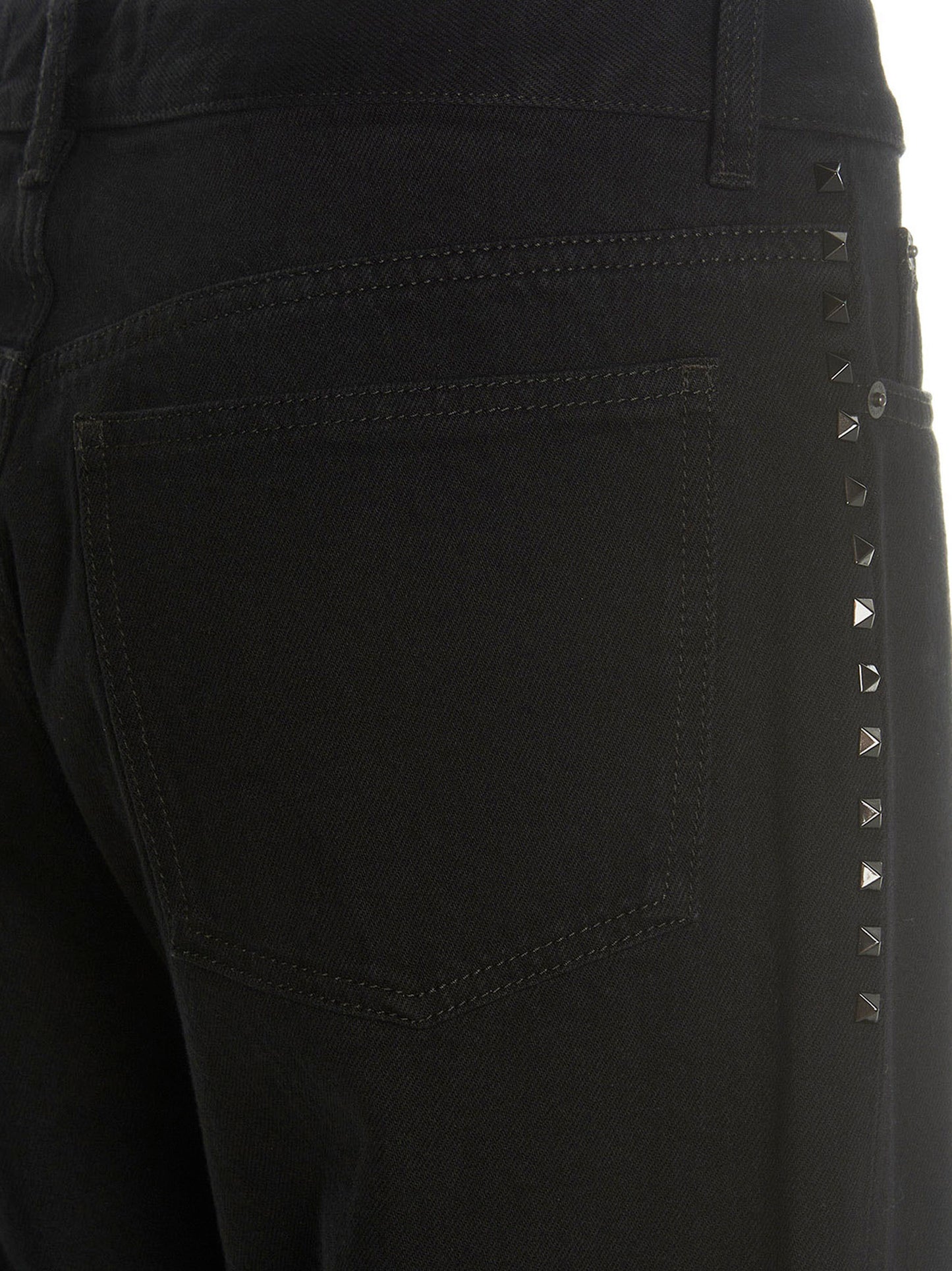 Valentino Garavani VALENTINO 'BLACK UNTITLED' JEANS 2V3DE01T93P0NO