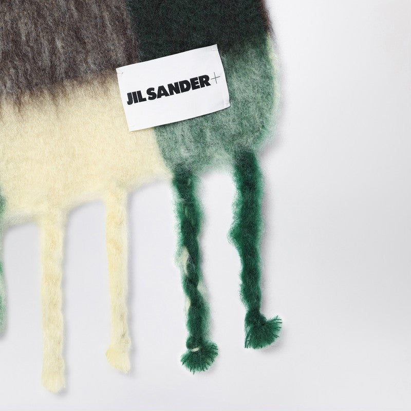 Jil Sander Yellow/brown/green mohair blend scarf J40TE0124J40041P_JILSA-745