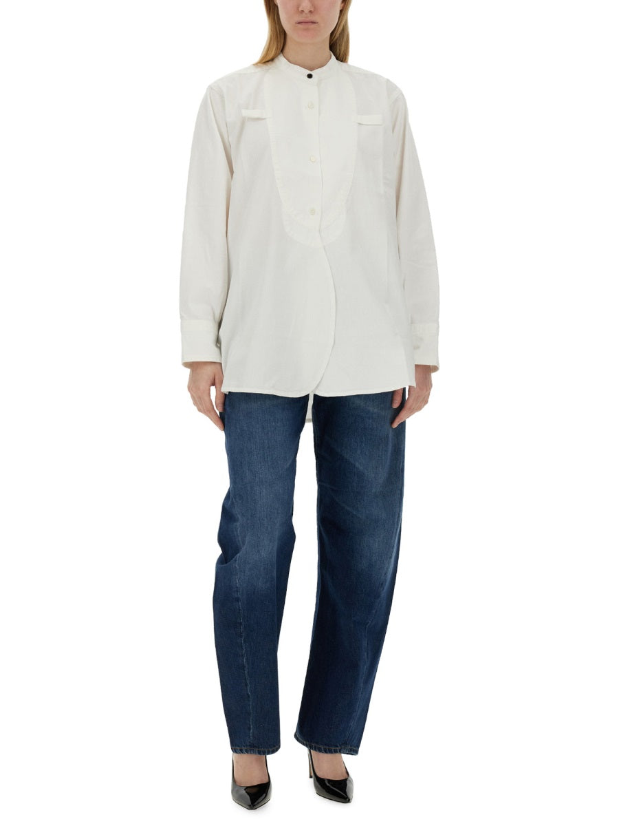 VICTORIA BECKHAM COTTON SHIRT 1224DSH005422AWASHEDWHITE