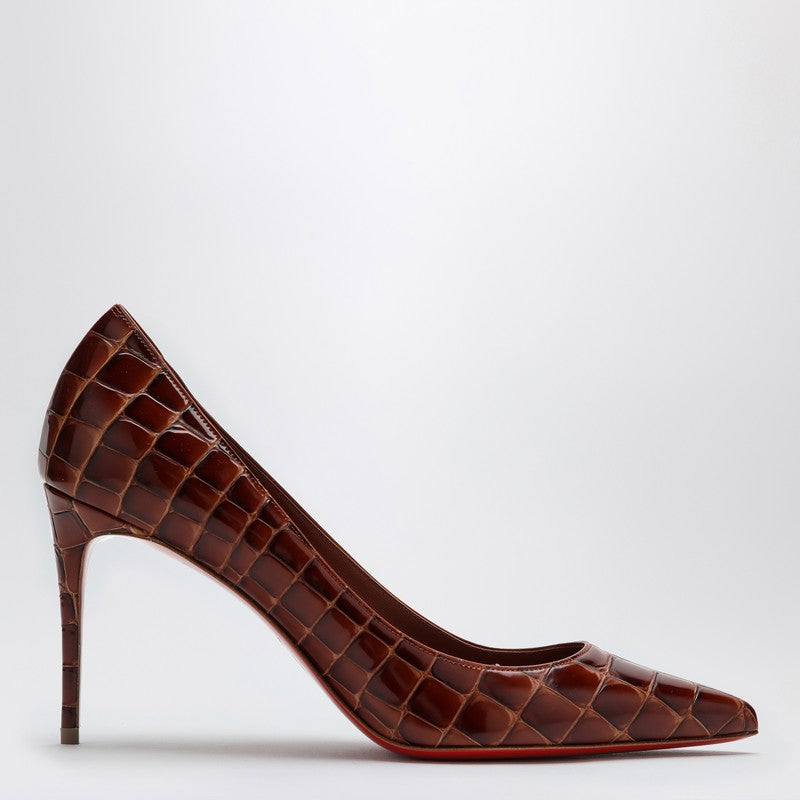 Christian Louboutin Kate pumps Acajou Alligator embossed calf leather 3240256LEP_LOUBO-7019