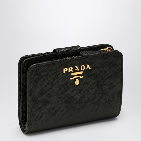 Prada Black Saffiano leather zip around wallet 1ML018QWAP_PRADA-F0002