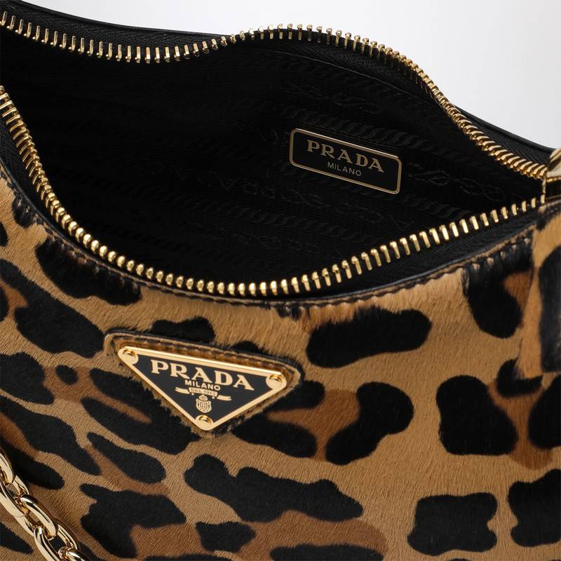 Prada Mini bag Re-Edition in pony skin leather 1BC204QOM2C7BQ_PRADA-F0151