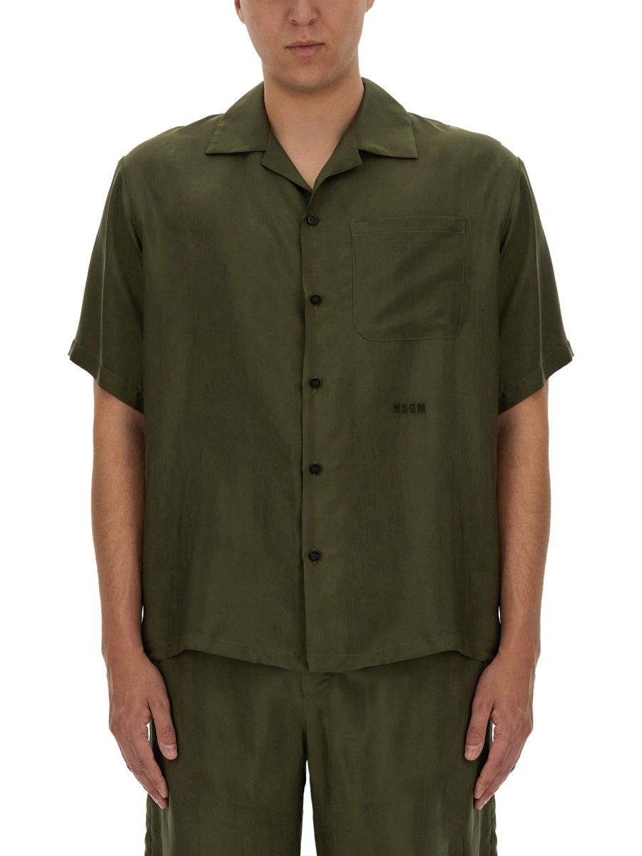 MSGM SHIRT WITH LOGO 3640ME08X24701537