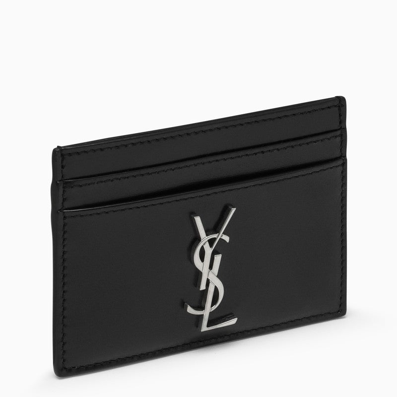 Saint Laurent Monogram black credit card holder 4856310SX0EO_YSL-1000