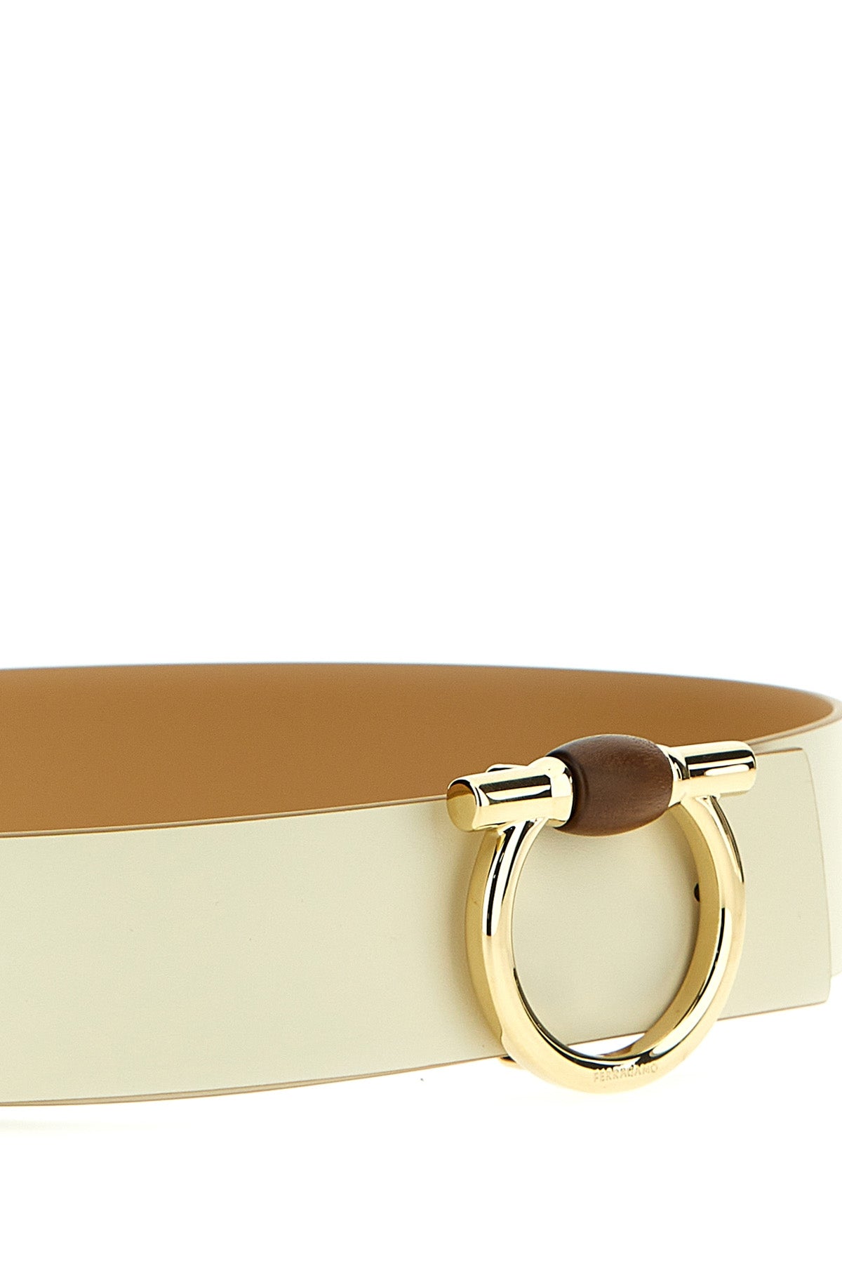 FERRAGAMO LOGO REVERSIBLE BELT 771119MASCARPONELIGHTCAME