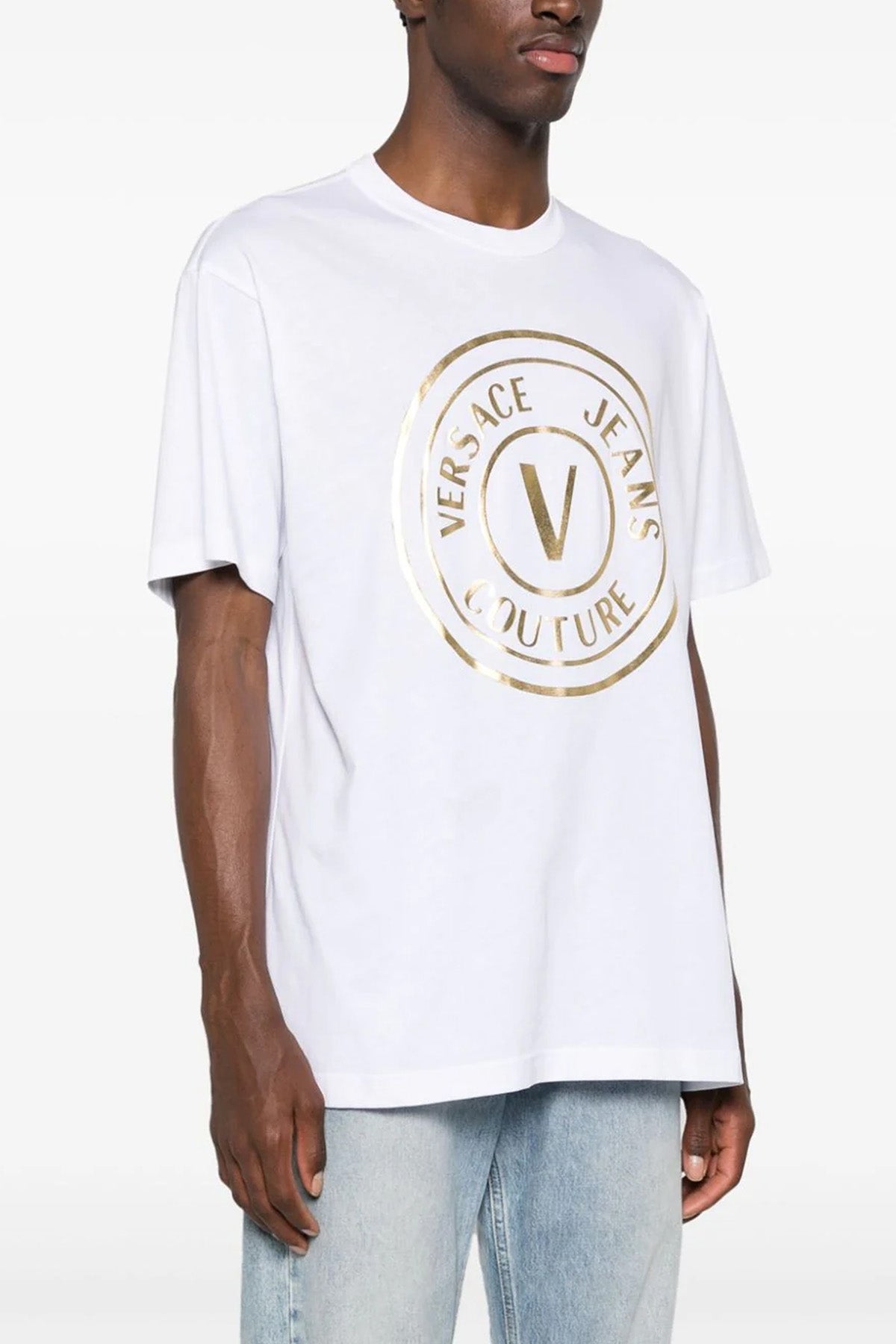 VERSACE JEANS COUTURE LOGO T-SHIRT 76GAHT04CJ00TG03