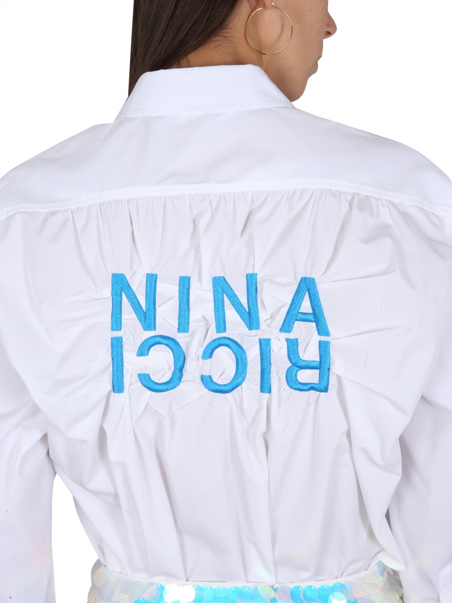 NINA RICCI SHIRT WITH LOGO 99ICTO038PL0333M1106