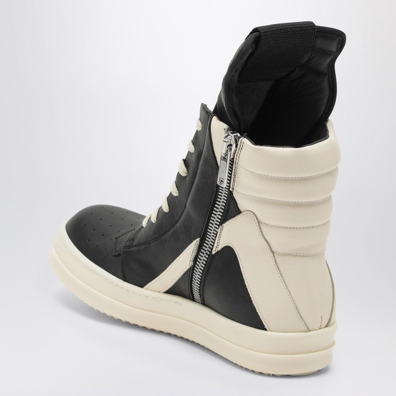 Rick Owens Luxor black/white milk high trainer RU02D6894LCOP_RICKO-911