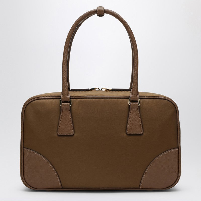 Prada Re-Edition 1978 Re-Nylon and Saffiano medium beige top case 1BB115TOOR064P_PRADA-F0594