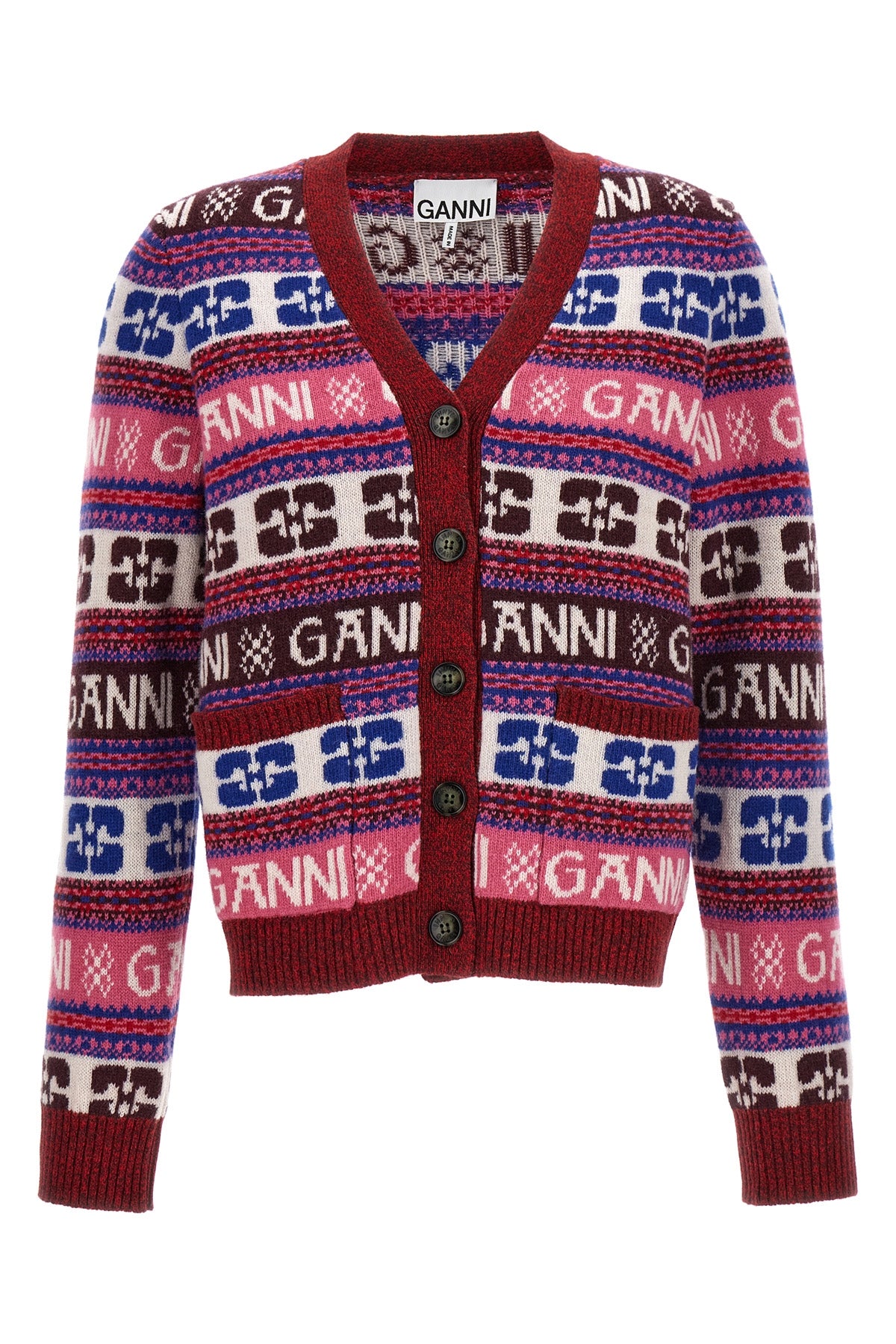 GANNI LOGO CARDIGAN K2122999