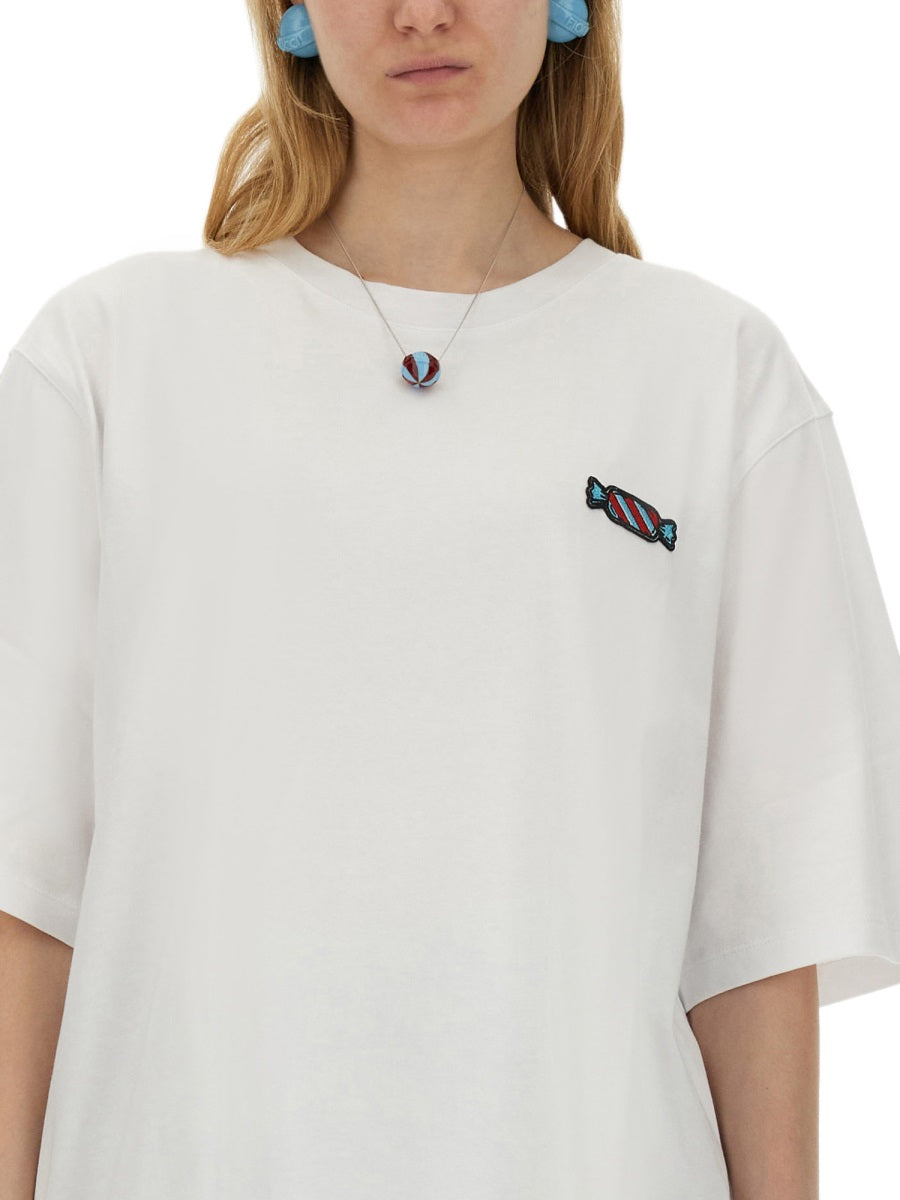 FIORUCCI CANDY PATCH T-SHIRT W01FPTSH102CJ01WH01WHITE