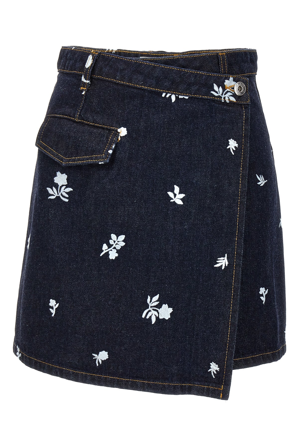 LANVIN ALL-OVER EMBROIDERY SKIRT RWST0015D070P2429