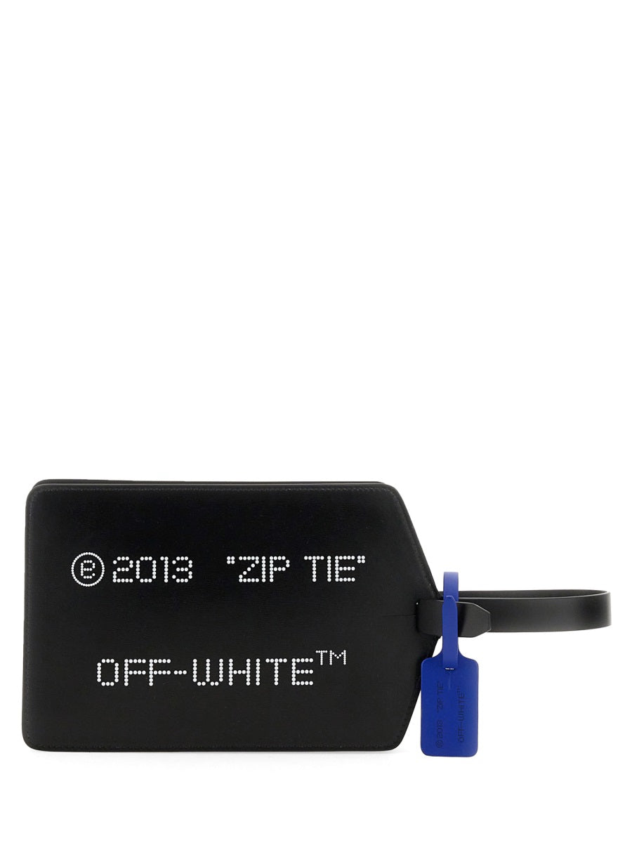 Off-White CLUTH "ZIPPER TIE" MEDIUM OWNS026S24LEA0011000