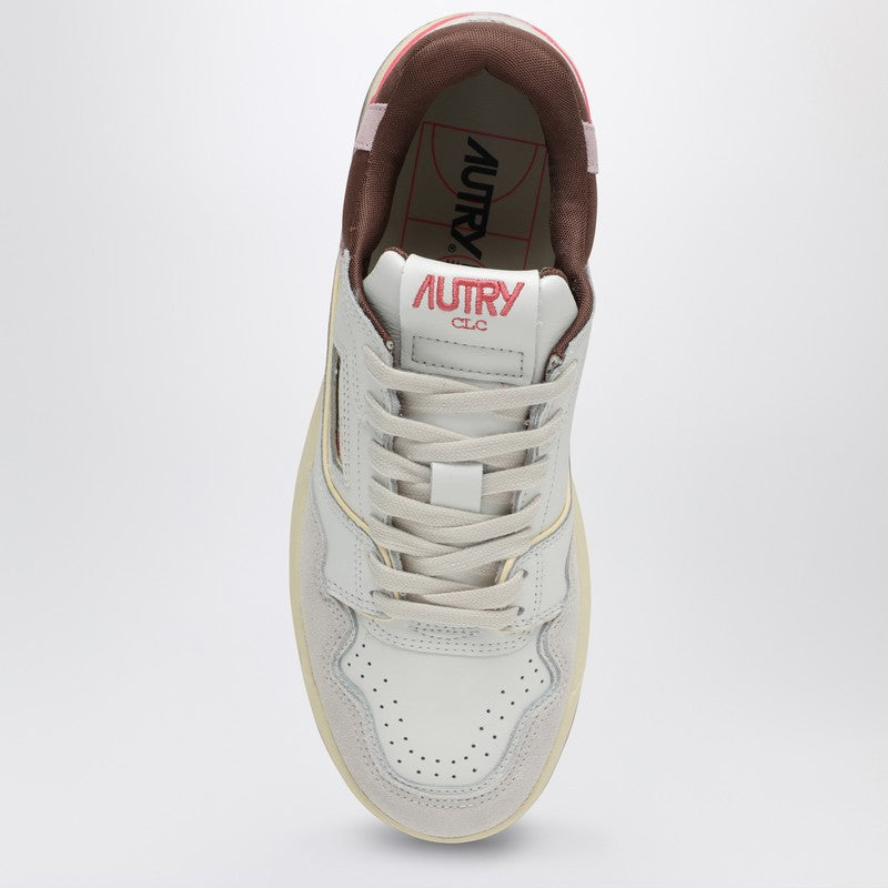 AUTRY Low CLC white/pink/brown trainer ROLWMM35P_AUTRY-MM35