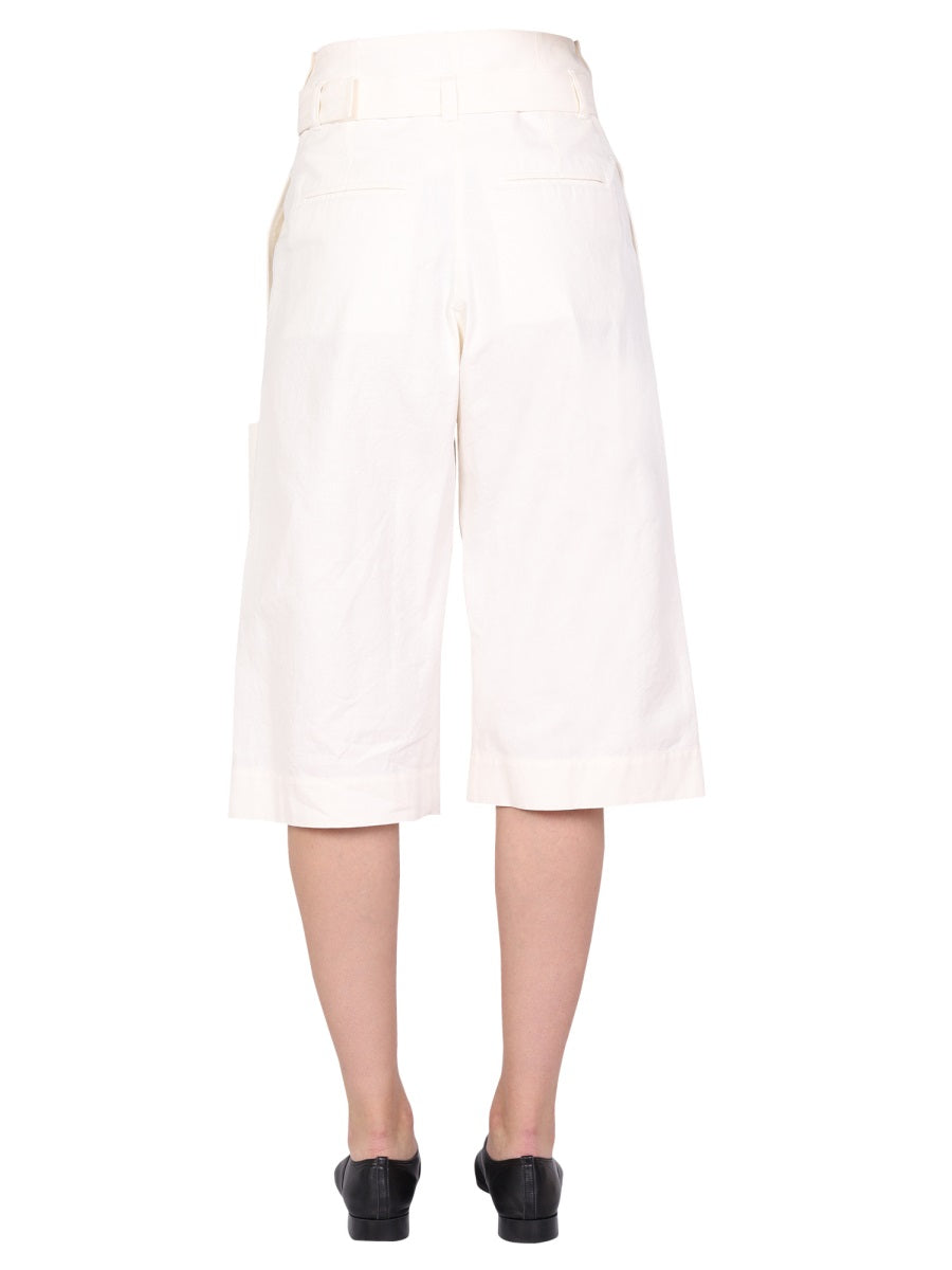 LEMAIRE BELTED BERMUDA SHORTS W221PA440LF714001