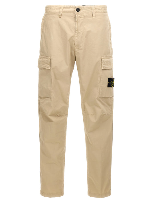 STONE ISLAND LOGO PATCH CARGO PANTS 811530410V0097