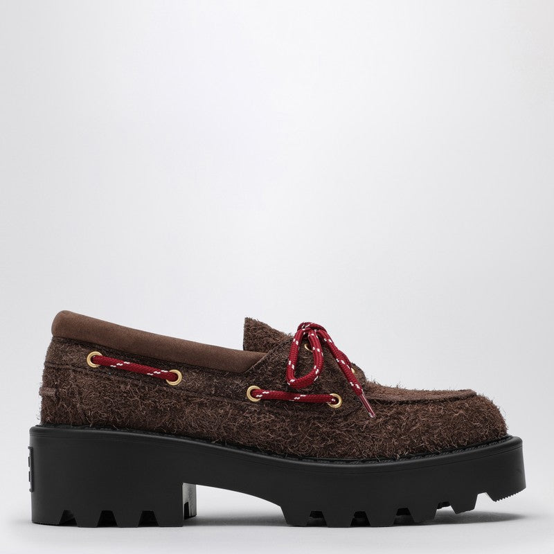 MIU MIU Burnt suede loafer 5D293E050054P_MIU-F0038