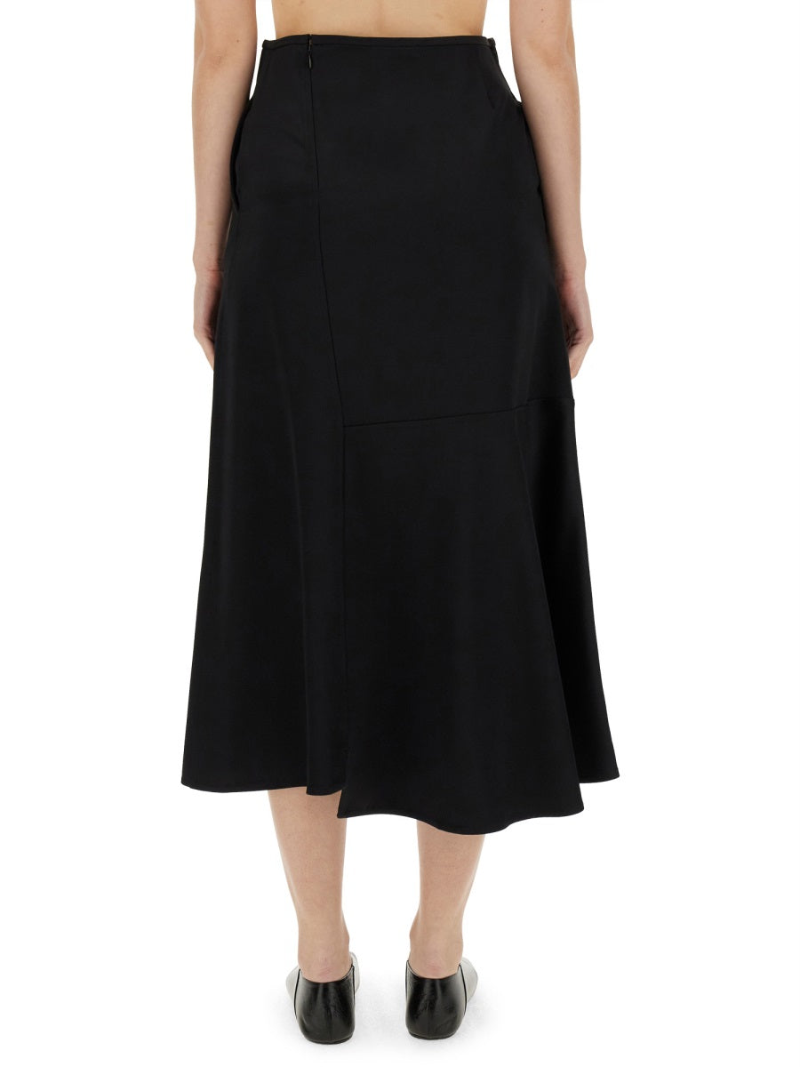 Jil Sander flared skirt J01MA0132J65112001