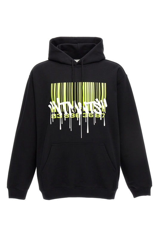 VTMNTS 'GRAFFITI BIG BARCODE' HOODIE VL18HD300BBLACK