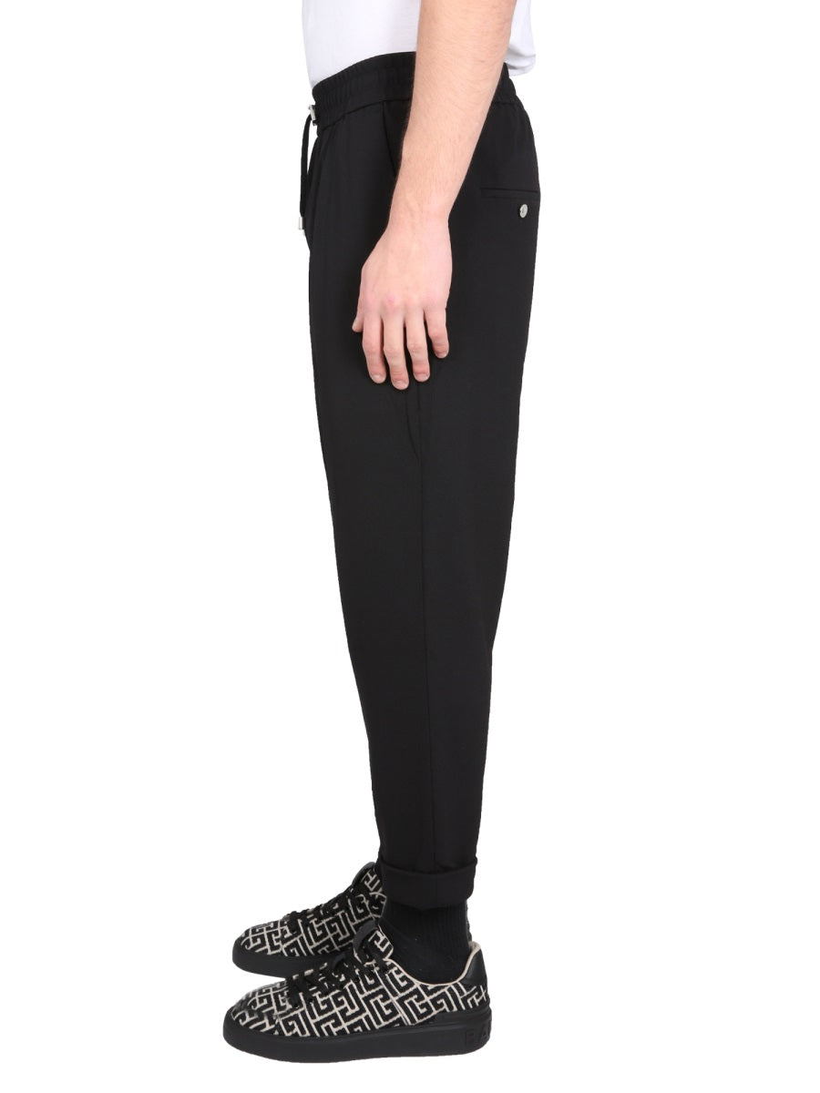 Balmain WOOL PANTS AH1PK005JE940PA