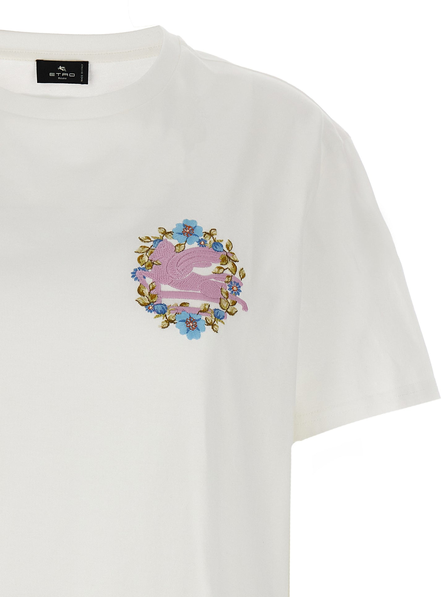 ETRO LOGO EMBROIDERY T-SHIRT WRJB0006AC036W0011