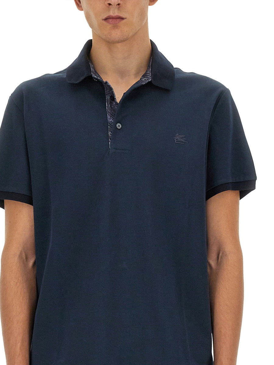 ETRO POLO SHIRT WITH PEGASUS MOTIF MRMD0005AC174B0665