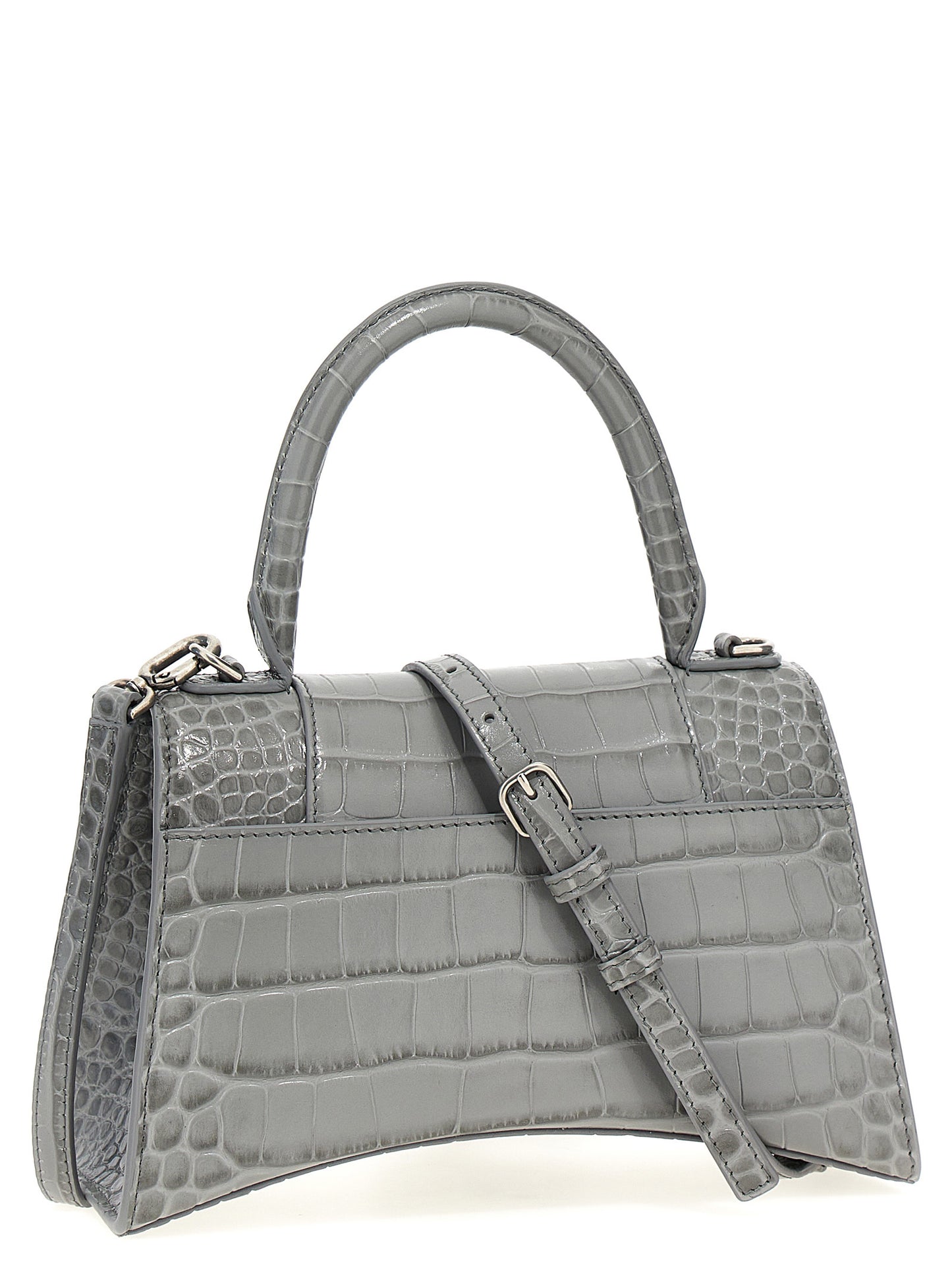 Balenciaga Grey leather Hourglass S handbag 5935461LR6Y1108