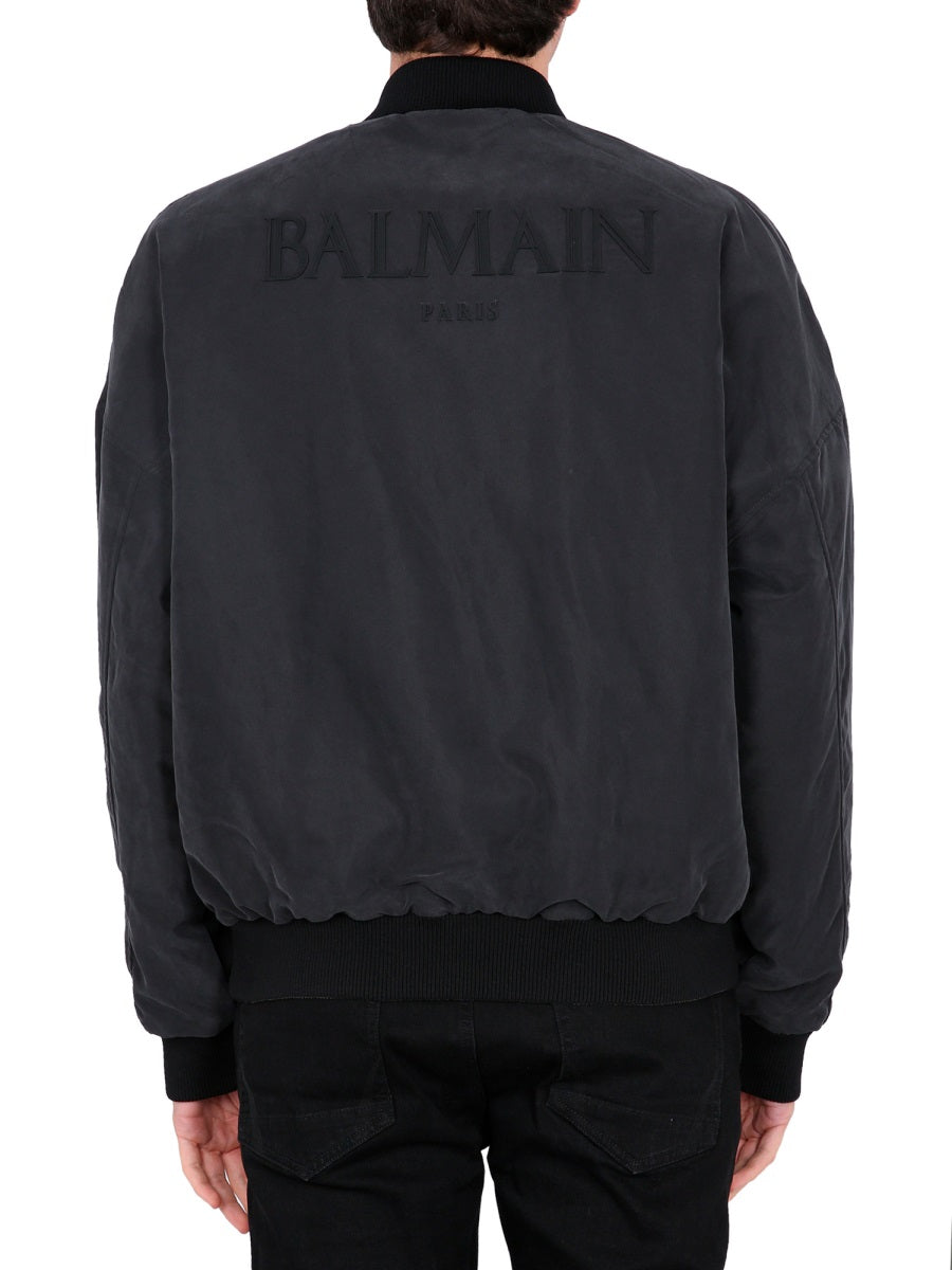 Balmain REVERSIBLE BOMBER JACKET AH0TF355CD83AAA