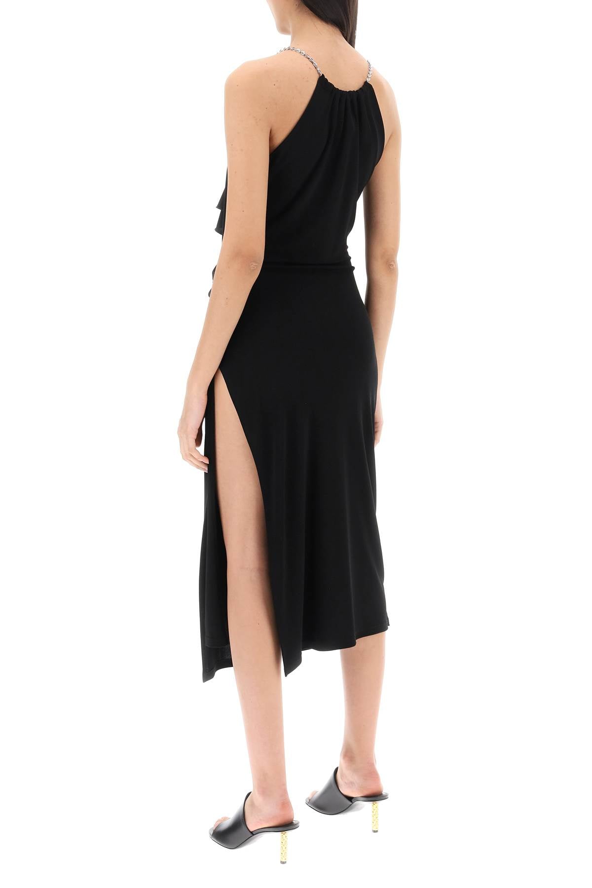 GIVENCHY midi dress with chain detail BW21TT30XH001