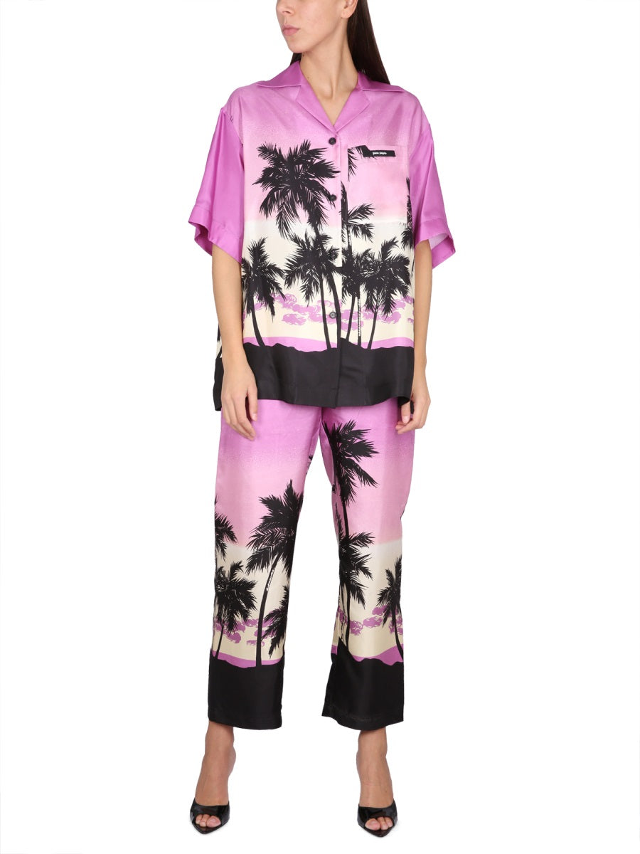 Palm Angels SUNSET PRINT SHIRT PWGG001S23FAB0063710