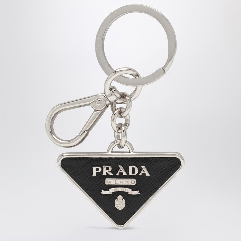 Prada Black Saffiano and metal key ring 2PP080053O_PRADA-F0002