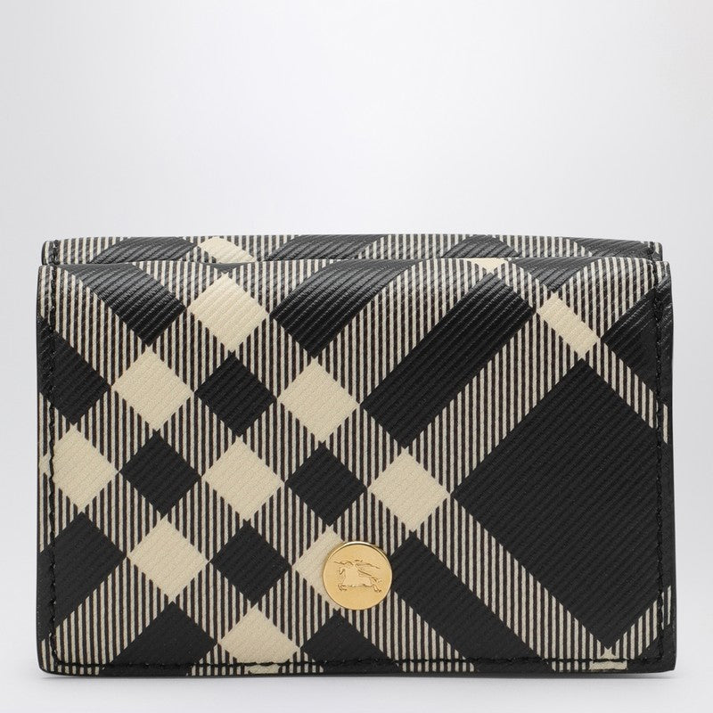 Burberry Small black wallet with Check pattern 8095292160296P_BURBE-A1003