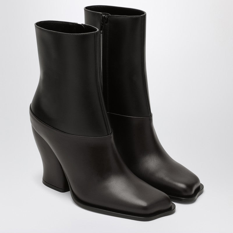 LOEWE Onda black/dark brown ankle boot L814286X26LEP_LOEW-1179