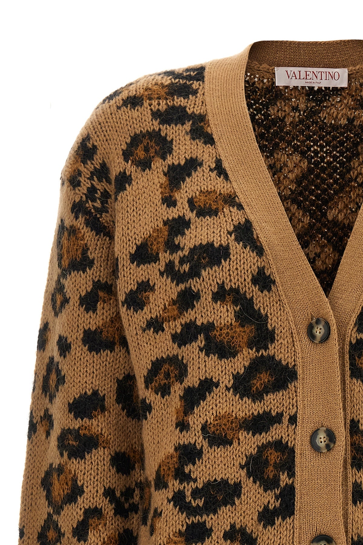 Valentino Garavani VALENTINO ANIMALIER CARDIGAN 3B3KA05T84JAN2