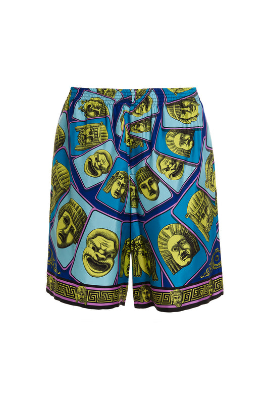 VERSACE BERMUDA 'MASKS FOULARD' 10024761A068185G540