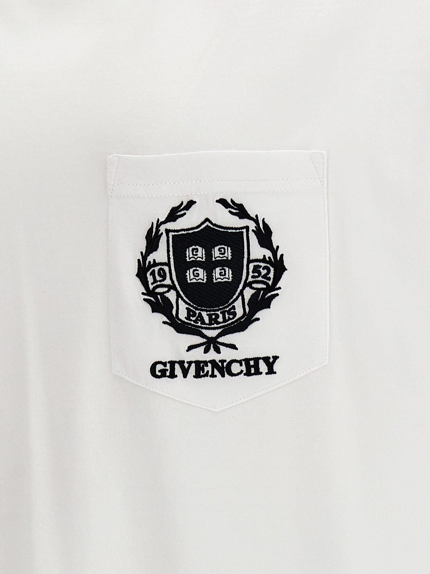 GIVENCHY LOGO EMBROIDERY T-SHIRT BM71J83YL0100