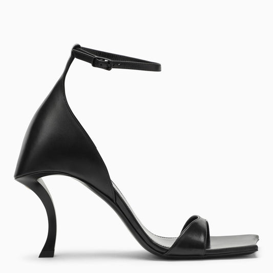 Balenciaga Hourglass 100 black leather sandal 742401WBET1O_BALEN-1000