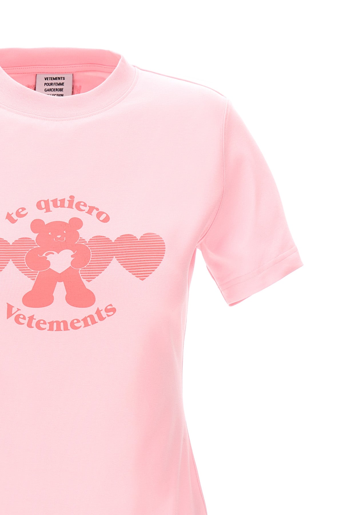 VETEMENTS 'TE QUIERO' T-SHIRT WE64TR330PBABYPINK