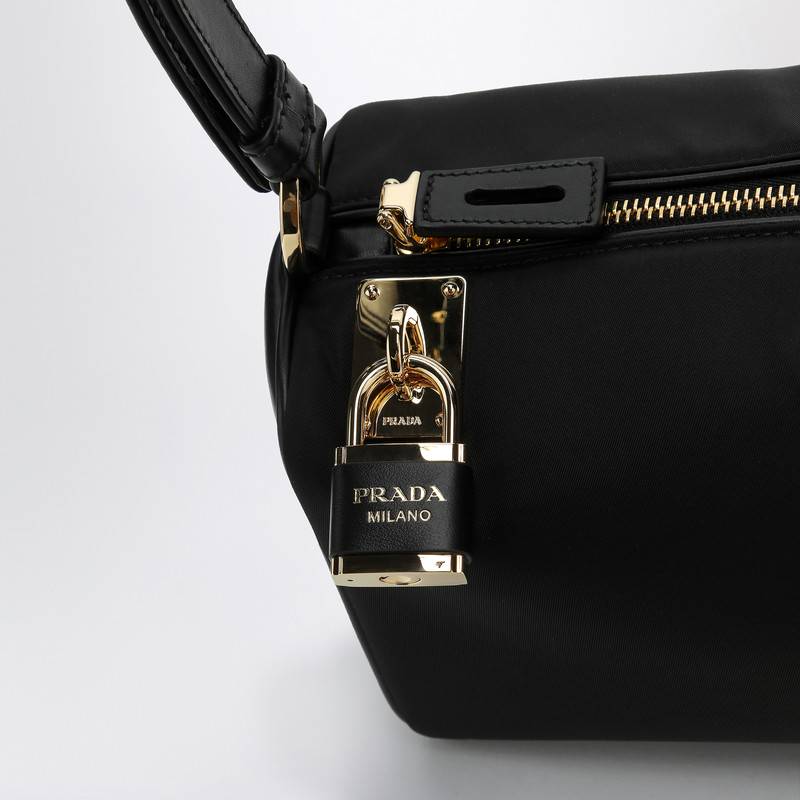 Prada Black medium bag with padlock 1BC233ODO2C8QQ_PRADA-F0002