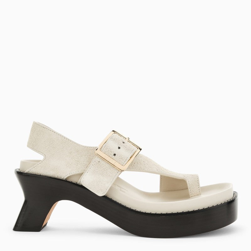 LOEWE Ease heel slide ivory suede L814465X84SUEO_LOEW-8462