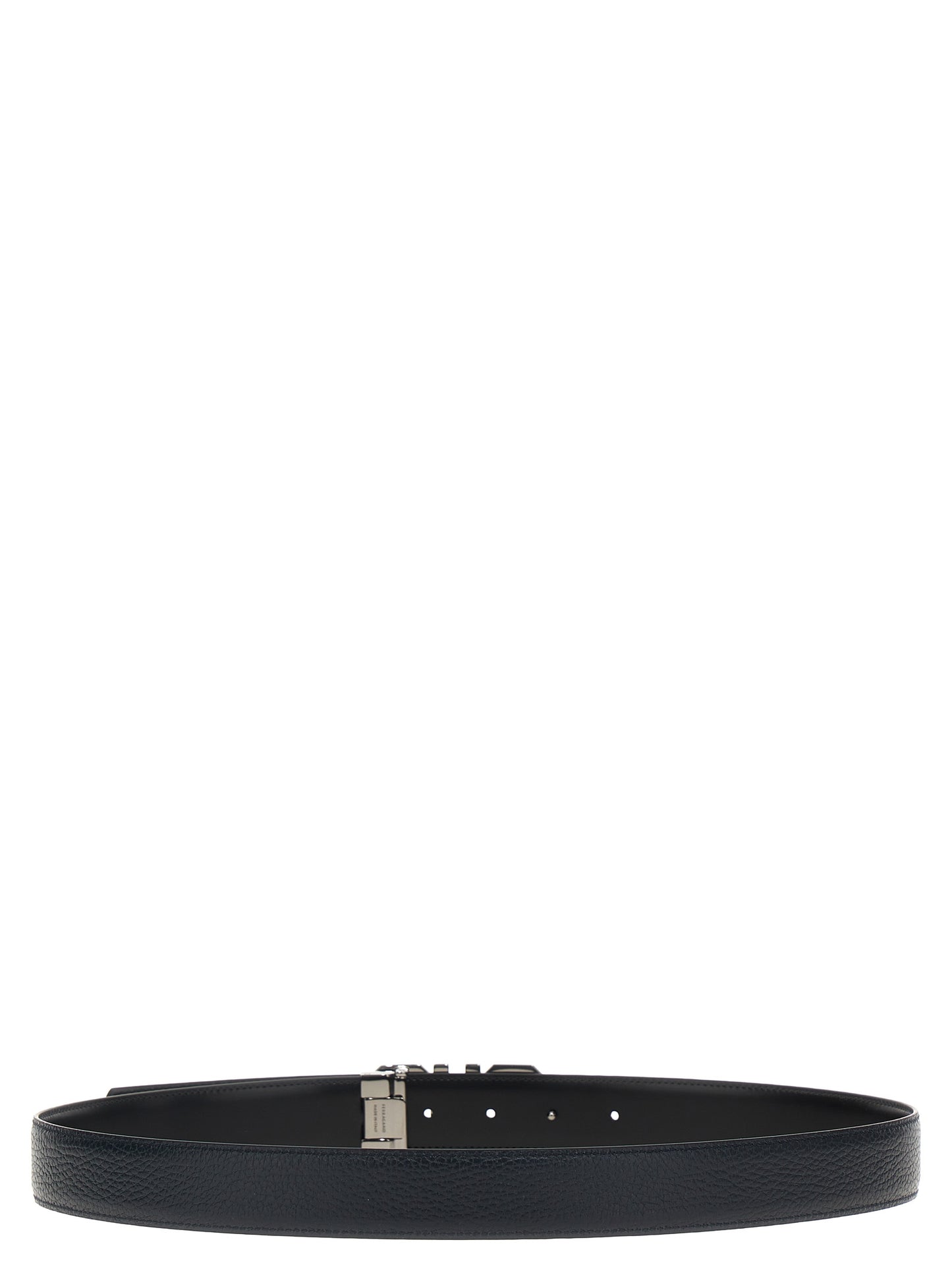 FERRAGAMO 'GANCINI' REVERSIBLE BELT 765787BLUEMARINE