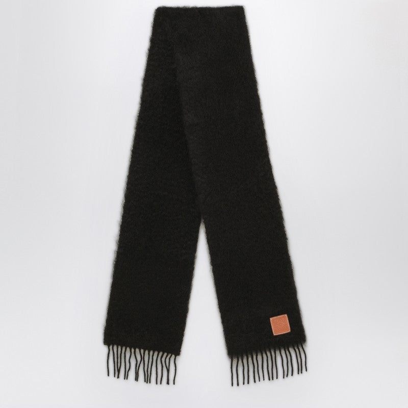 LOEWE Black mohair scarf F655254X01WOP_LOEW-1100