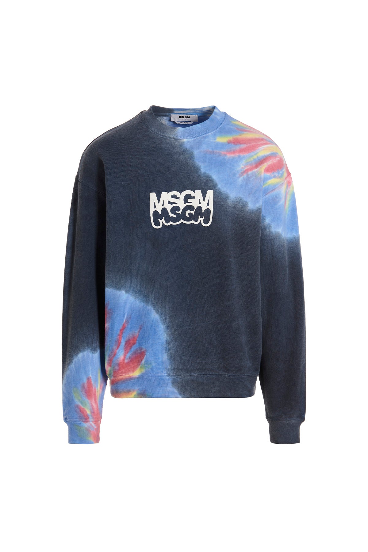 MSGM LOGO PRINT TIE DYE SWEATSHIRT BY BURRO STUDIO 3440MM9823709288